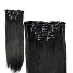 Clip-on Løst Hår Chocolate Brown- 60 cm Langt / 28 cm Bredt