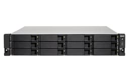 QNAP TS-1232XU-RP NAS Rack (2U) Nätverksansluten (Ethernet) Svart Alpine AL-324