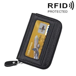 RFID sikker Lommebok -12 kortlommer + sertifikatlomme