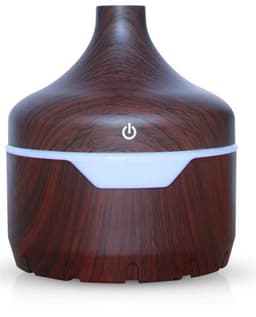 Luftfuktare/Aroma Diffuser i trädesign 300ml, Mörkt trä