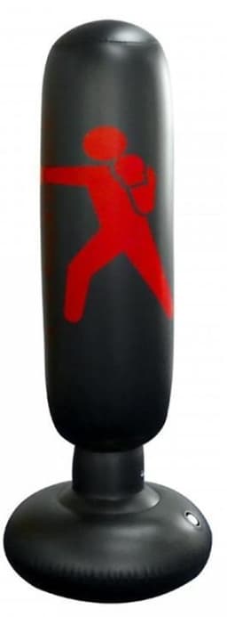 Boxningssäck för hemmaträning, Uppblåsbar, Svart