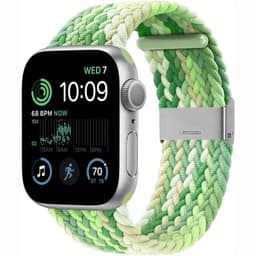 Flätat Elastiskt Armband Apple Watch SE 2022 40mm - Gradient green