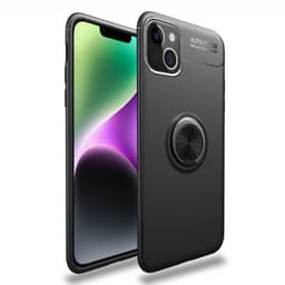 Slim Ring Cover Apple iPhone 14 - Sort
