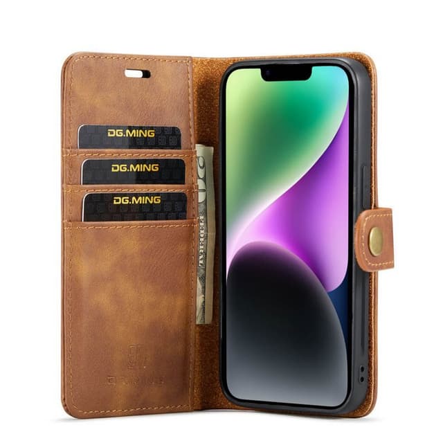 Wallet DG-Ming 2i1 Apple iPhone 14 Plus - Brun