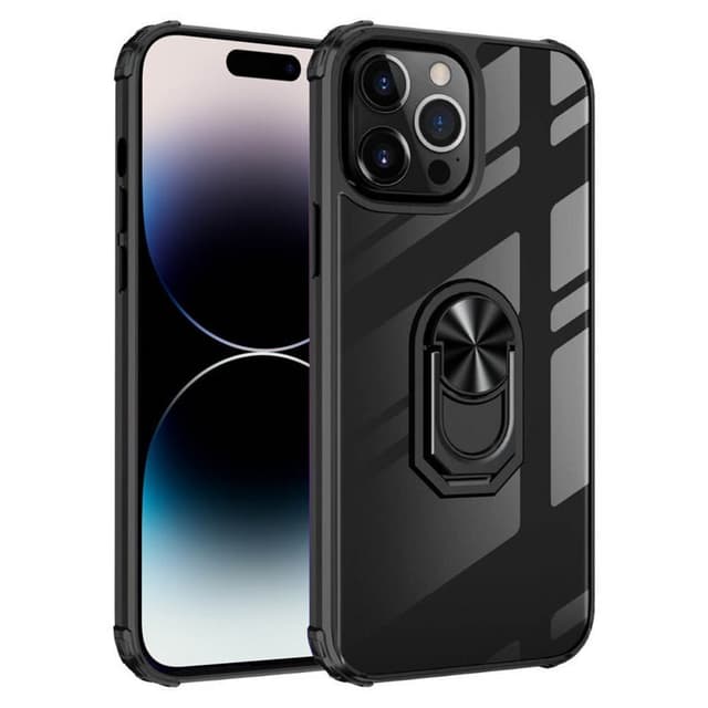 Clear Ring kotelo Apple iPhone 14 Pro Max - Musta