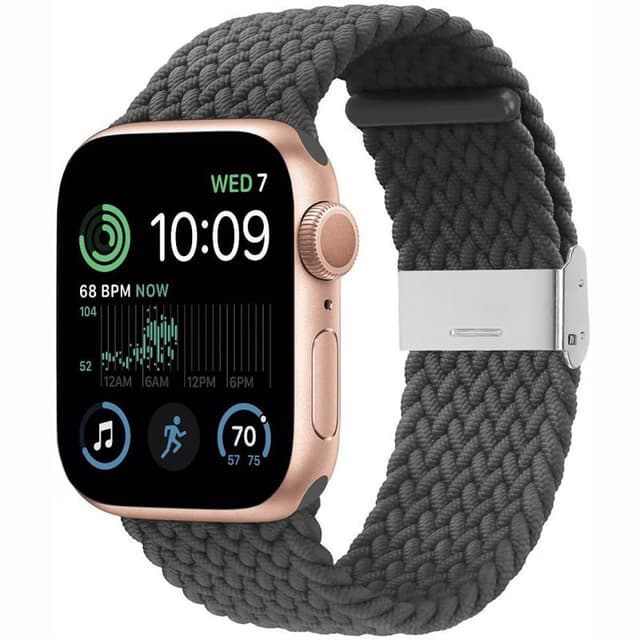 Flettet Elastik Armbånd Apple Watch SE 2022 40mm - skygrey