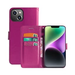 Wallet cover 3-kort Apple iPhone 14 - Lyserød
