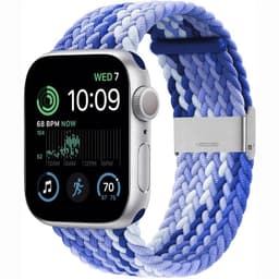 Punottu elastinen rannekoru Apple Watch SE 2022 40mm - gradientblue