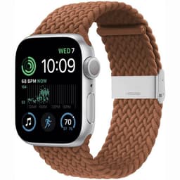 Punottu elastinen rannekoru Apple Watch SE 2022 40mm - ruskea