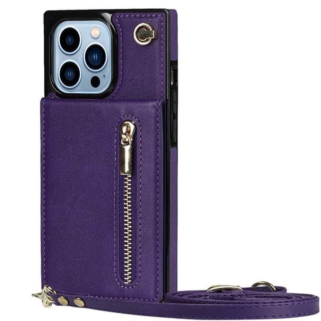 Zipper necklace case Apple iPhone 14 Pro Max - Lila