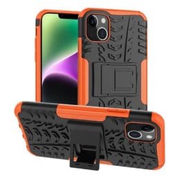 Iskunkestävä kuori jalustalla Apple iPhone 14 - Oranssi