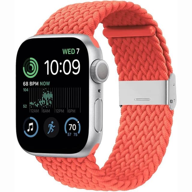 Punottu elastinen rannekoru Apple Watch SE 2022 40mm - punainen