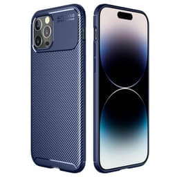 Carbon silikon skal Apple iPhone 14 Pro Max - Blå