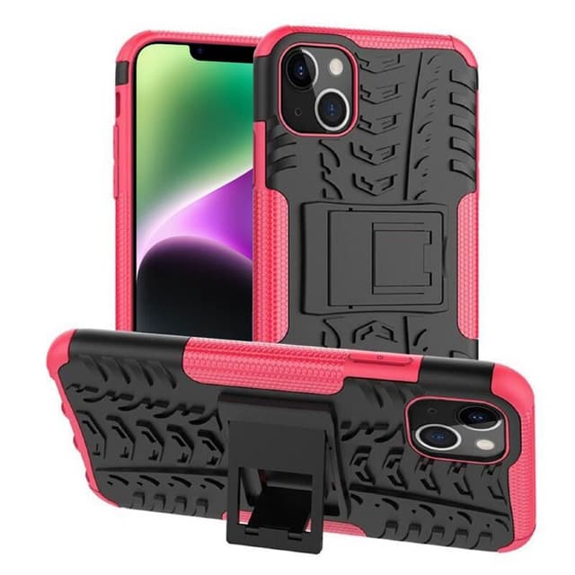 Stødbestandigt cover med stativ Apple iPhone 14 - Lyserød