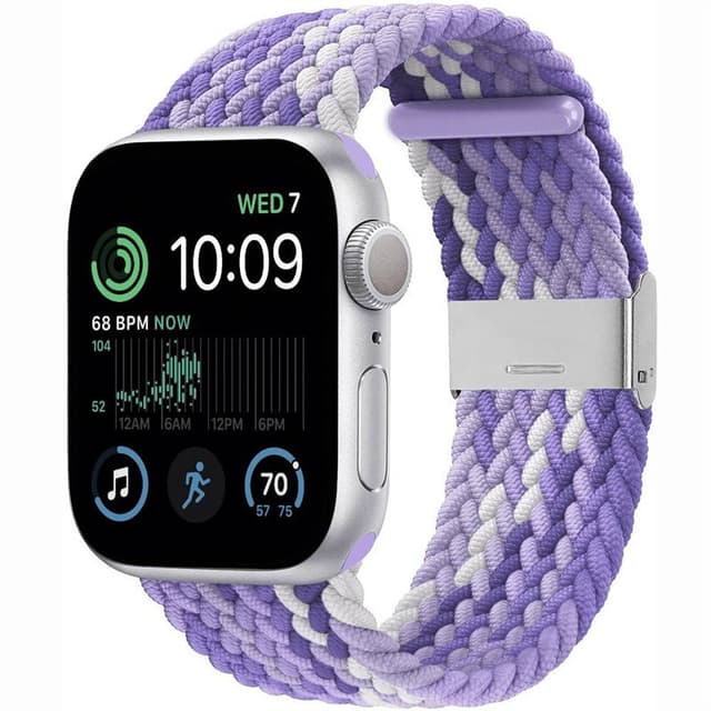 Punottu elastinen rannekoru Apple Watch SE 2022 44mm - gradientpurple