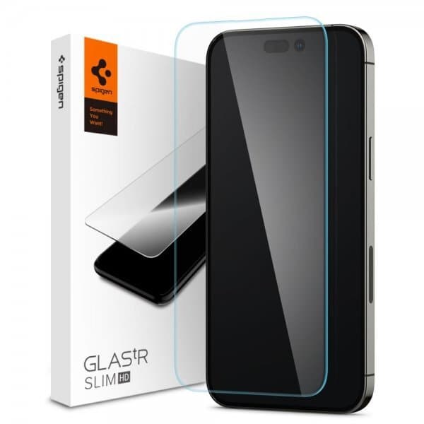 Spigen iPhone 14 Pro Max Skärmskydd GLAS.tR Slim