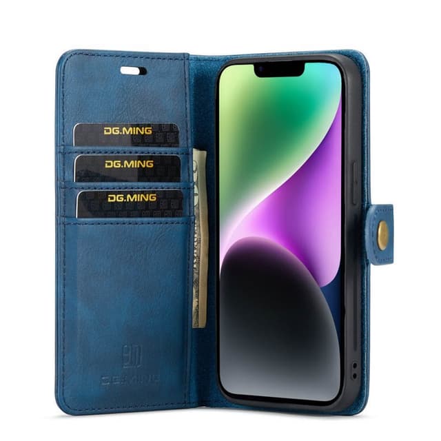 Wallet DG-Ming 2i1 Apple iPhone 14 Plus - Blå