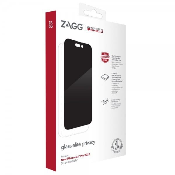ZAGG InvisibleShield iPhone 14 Pro Skærmbeskytter Glass Elite Privacy
