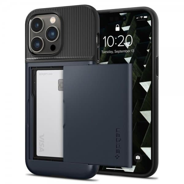 Spigen iPhone 14 Pro Kuori Slim Armor CS Metal Slate