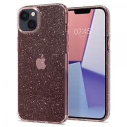Spigen iPhone 14 Kuori Liquid Crystal Glitter Rose Quartz