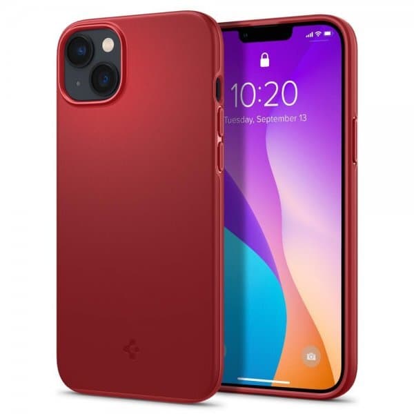 Spigen iPhone 14 Deksel Thin Fit Rød