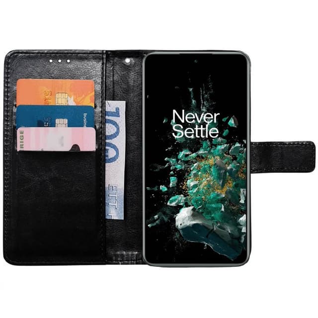 Wallet cover 3-kort OnePlus 10T 5G - Sort