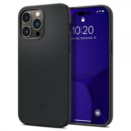 Spigen iPhone 14 Pro Skal Silicone Fit MagFit Svart