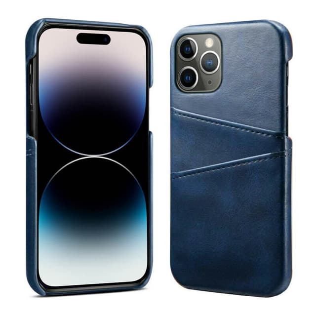 Retro skal med kortplatser Apple iPhone 14 Pro - Blå