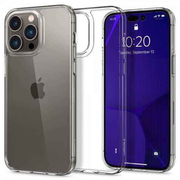 Spigen iPhone 14 Pro Max Deksel AirSkin Hybrid Crystal Clear