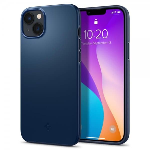 Spigen iPhone 14 Plus Skal Thin Fit Navy Blue