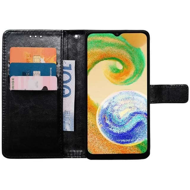 Lompakkokotelo 3-kortti Samsung Galaxy A04s - Musta