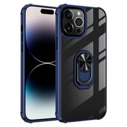 Clear Ring Cover Apple iPhone 14 Pro - Blå