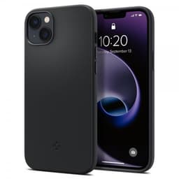 Spigen iPhone 14 Cover Silicone Fit MagFit Sort