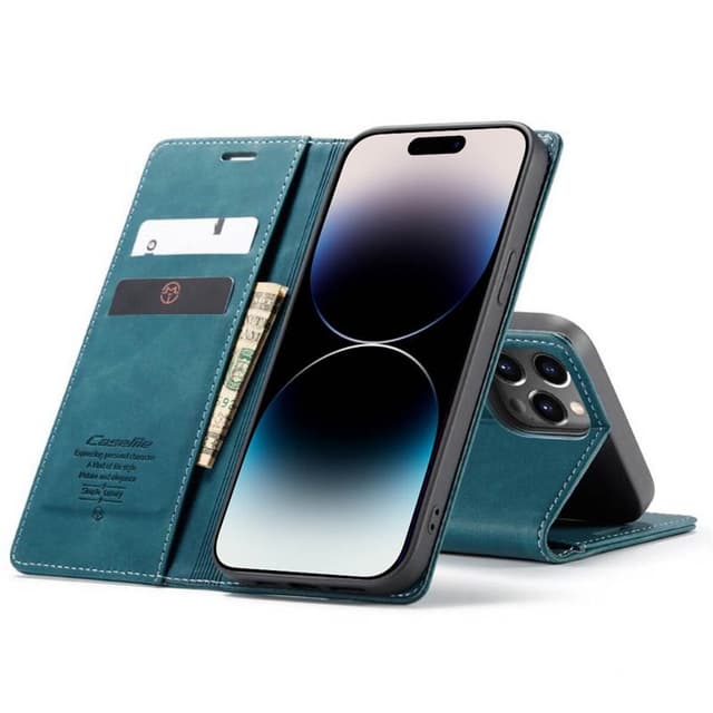 CaseMe Smart Magnet FlipCase Apple iPhone 14 Pro - Blå