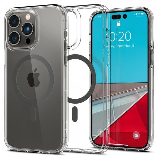 Spigen iPhone 14 Pro Max Deksel Ultra Hybrid MagFit Graphite