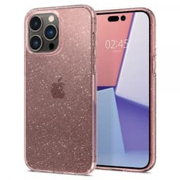 Spigen iPhone 14 Pro Kuori Liquid Crystal Glitter Rose Quartz