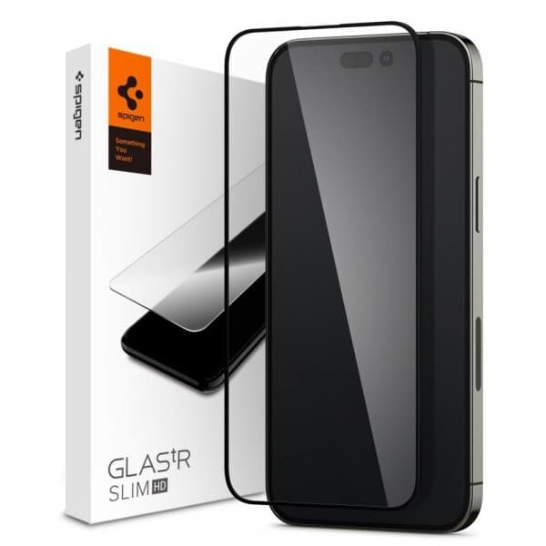 Spigen iPhone 14 Pro Skärmskydd GLAS.tR Slim FC