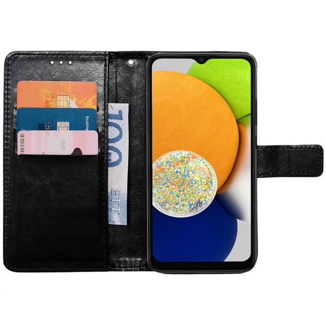 Mobilplånbok 3-kort Samsung Galaxy A03 - Svart