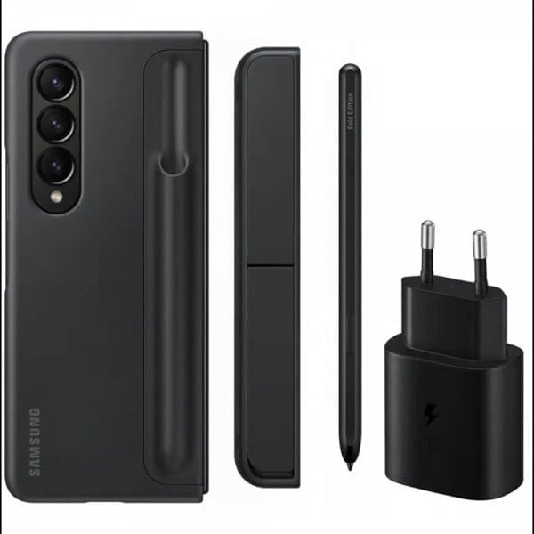 Samsung Original Galaxy Z Fold 4 Note Package Flip Cover + S Pen + 25W Travel Adapter