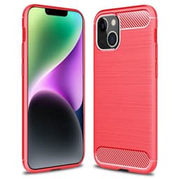 Borstat silikon skal Apple iPhone 14 - Orange