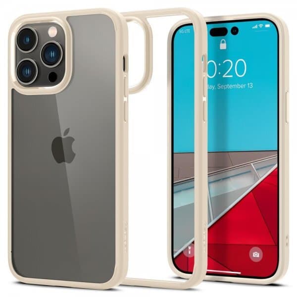 Spigen iPhone 14 Pro Max Deksel Ultra Hybrid Sand Beige