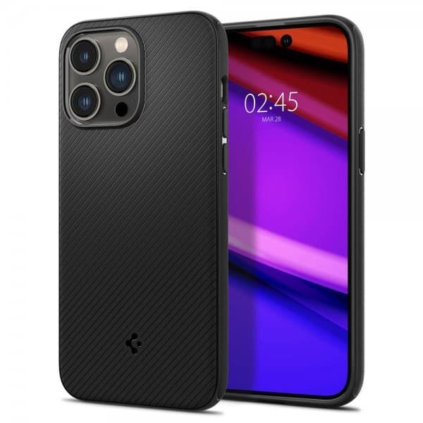Spigen iPhone 14 Pro Cover Mag Armor MagFit Matte Black