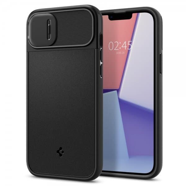 Spigen iPhone 14 Plus Skal Optik Armor MagFit Svart