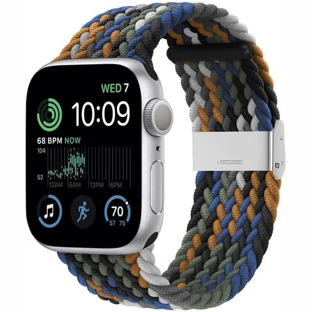 Punottu elastinen rannekoru Apple Watch SE 2022 44mm - cowboy