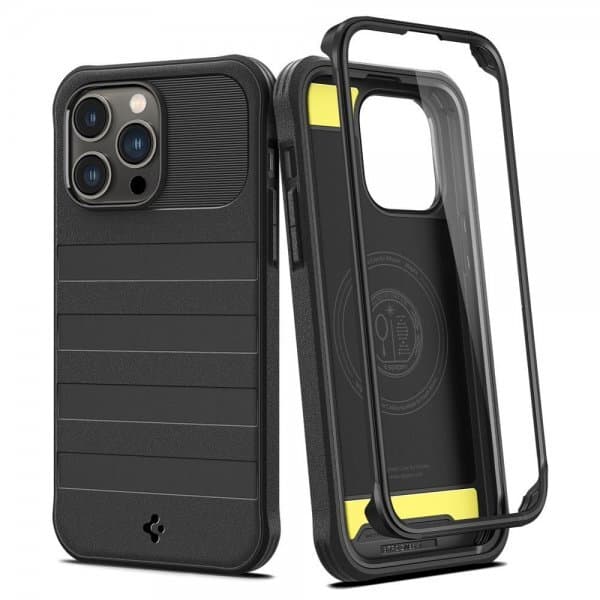 Spigen iPhone 14 Pro Max Skal Geo Armor 360 MagFit Svart