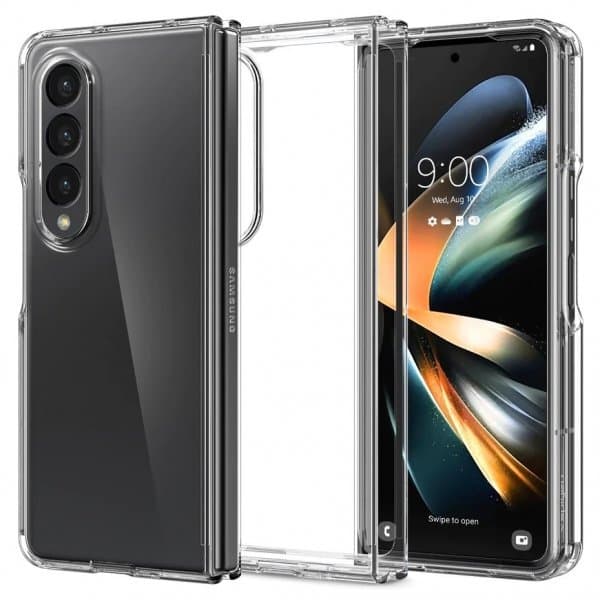 Spigen Samsung Galaxy Z Fold 4 Skal Crystal Hybrid Crystal Clear