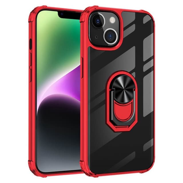 Clear Ring Cover Apple iPhone 14 Plus - Rød
