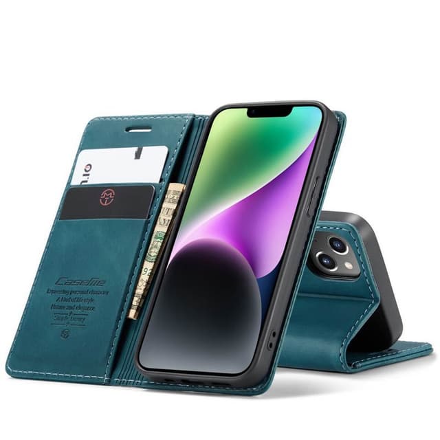 CaseMe Smart Magnet Flipdeksel Apple iPhone 14 - Blå