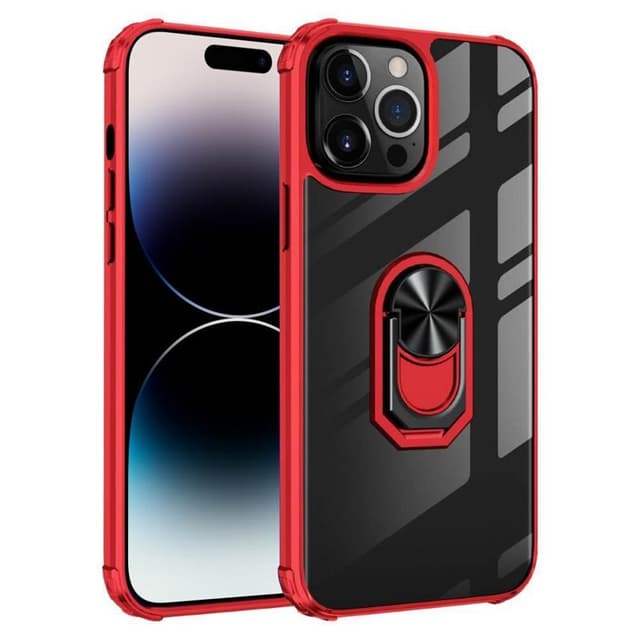 Clear Ring Cover Apple iPhone 14 Pro - Rød