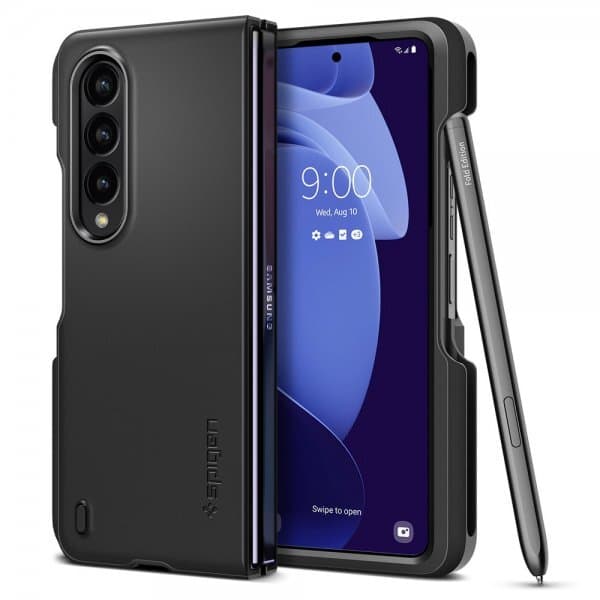Spigen Samsung Galaxy Z Fold 4 Skal Thin Fit P Svart